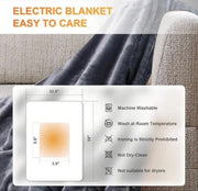 Heated Blanket Portable Electric Blanket Warm Heated Shawl with 3 Heating...