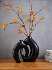 2pcs Creative Couple Series Home Decoration Vase, Combination Of Large & Medium