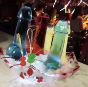 4Pc Funny Shaped Wine Transparent Glass Cocktail Cup for Bar Pub Decoration Bachelorette Party Favors