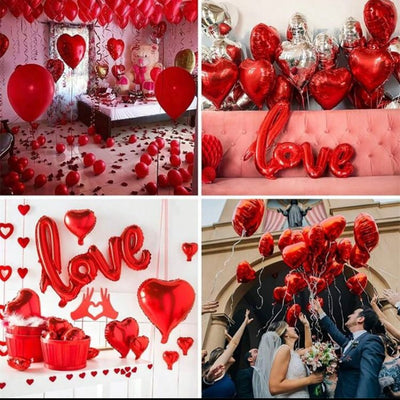 Valentines Day Balloons Decorations I Love You Balloons and Heart Balloons Kit